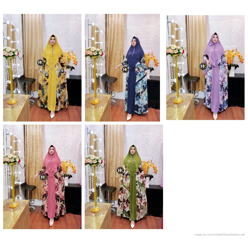 HILMA SYAR'I THE SERIES  BY HK Dermawan ORI Original Gamis Syari Kekinian Terlaris Termurah Bestsell