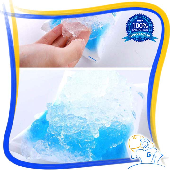 Ice Pendingin Ice Gel Pack 200 ML Blue Cool Jelly Kantong Air Es Pendingin ASI Makanan Frozen Food Ice Pack Cooler