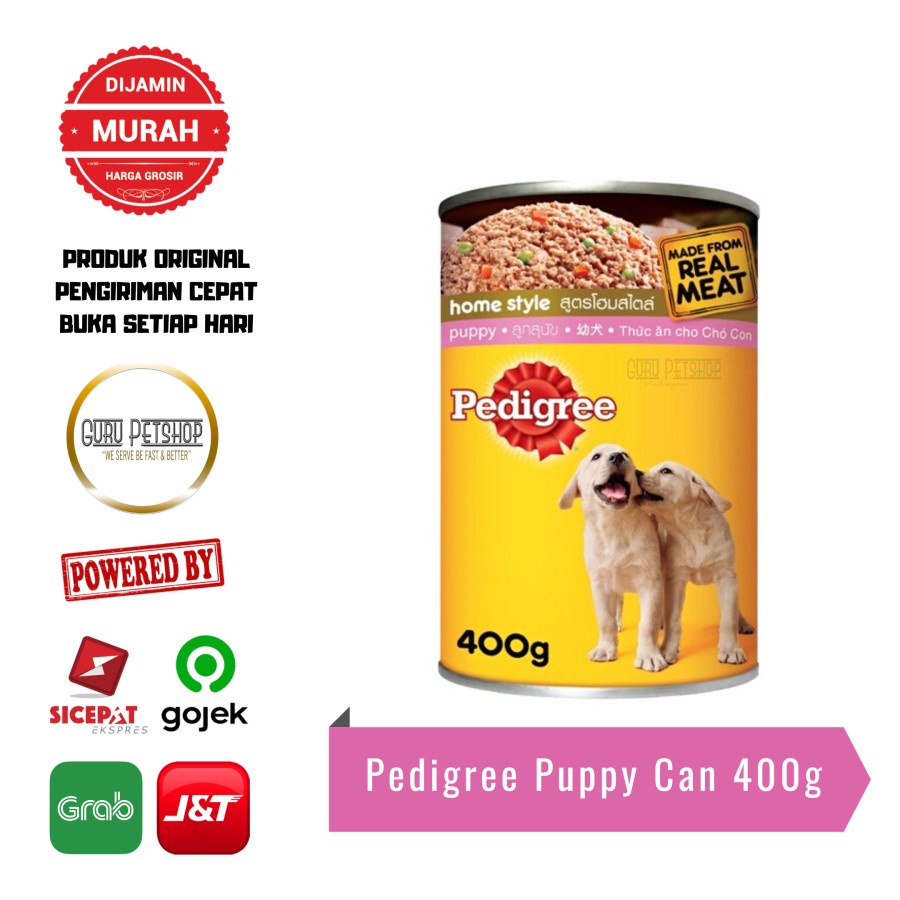 Pedigree Puppy 400gr Basah Makanan Anjing Pedigree Puppy Kaleng 400gr