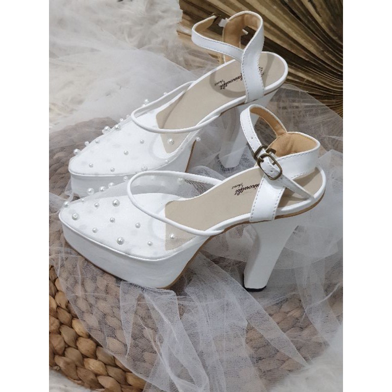 sepatu wedding murah sepatu wedding purri  tinggi 12cm