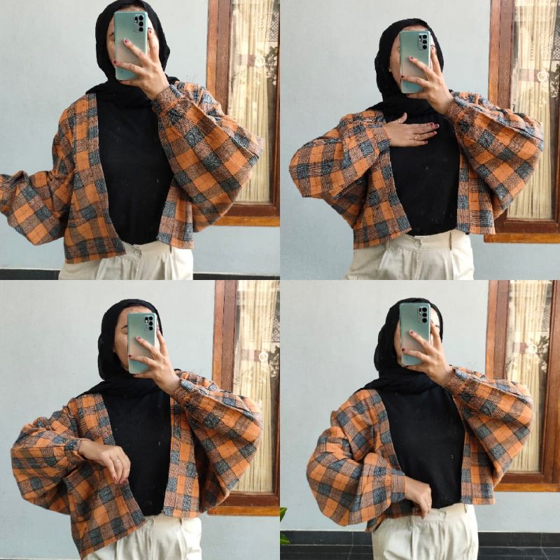 outer balon grid viral HARGA REALL/ outer balon flanel / outer balon terbaru