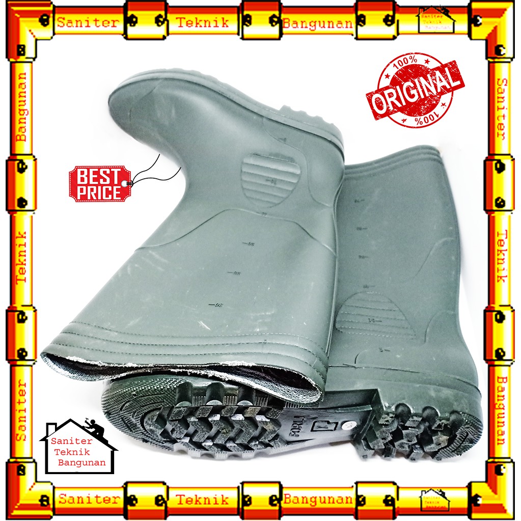 SEPATU BOOT KARET FORLI-SEPATU KARET UKUR 40 41 42