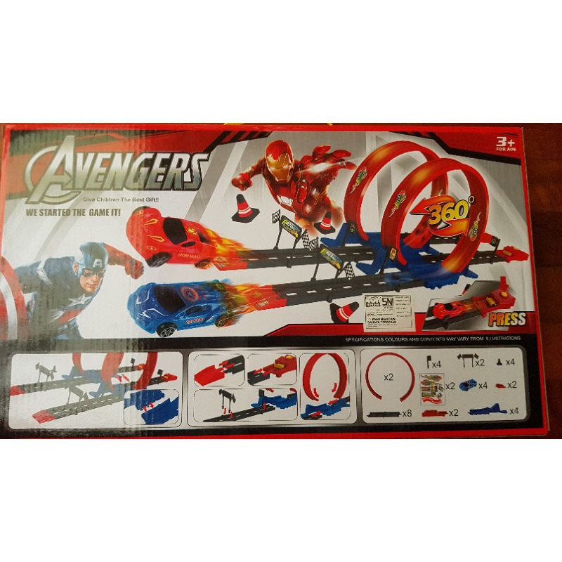 mobil mobilan avengers | avengers cars track set