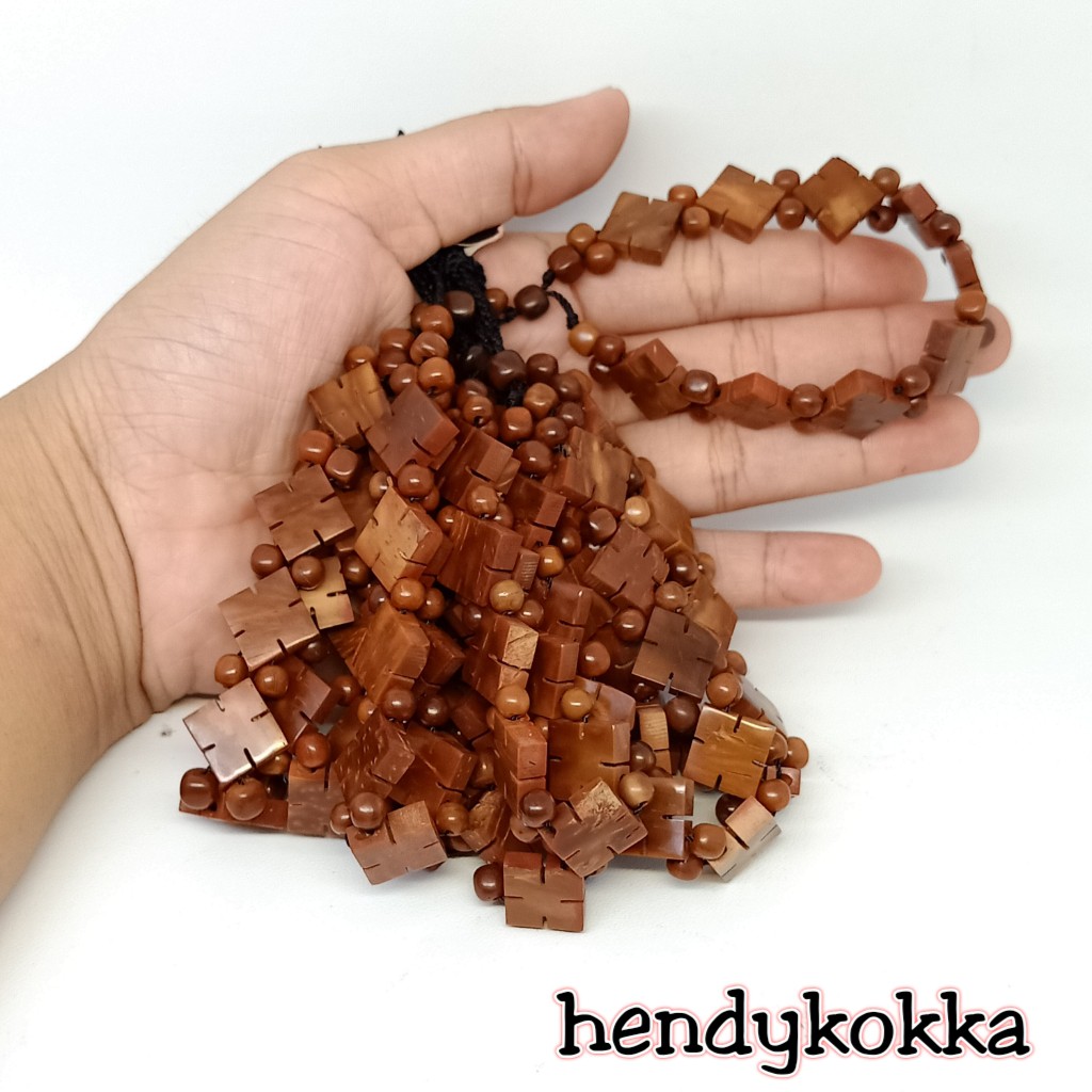 10 gelang kokka kaukah plat yinyang hereng coklat