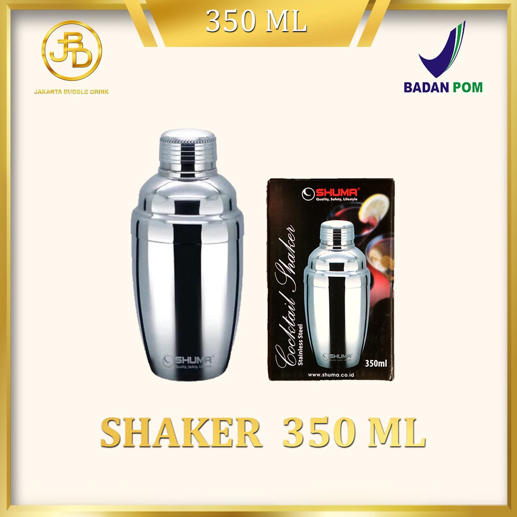 

Cocktail Shaker Stainless 350ml Jiecheng Pengocok Minuman jbd