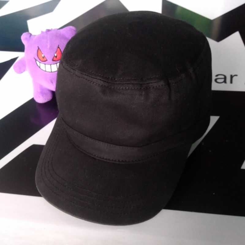 TOPI PATROL COMANDO HITAM POLOS by X'TYLE sec