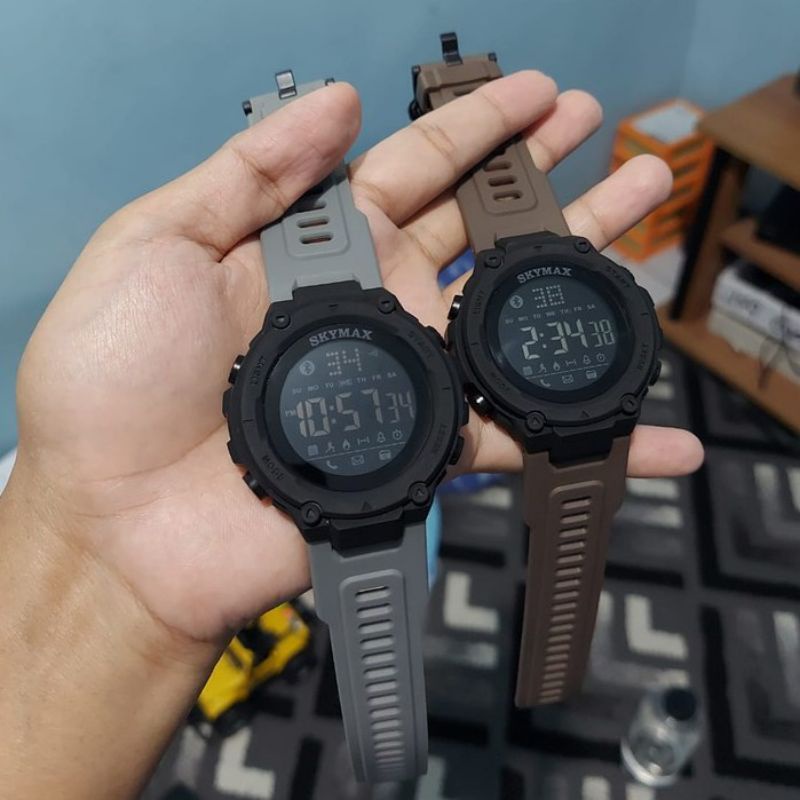 Jam Tangan Digital Sport Pria Original Anti Air Waterproof Terbaru Tahan Air Branded Standard Militer Keren Skymax