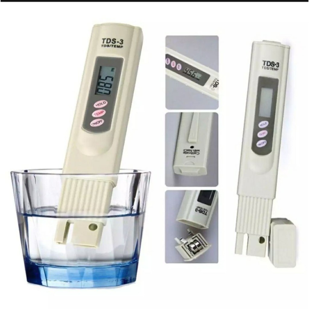 TDS Meter BONUS 3 BATERAI CDANGAN - Alat Ukur Ppm Nutrisi Hidroponik TDS / ALAT UKUR NUTRISI