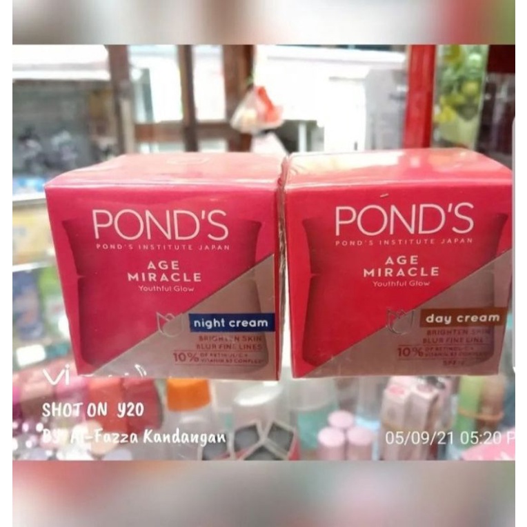 PONDS AGE MIRACLE DAY CREAM/PONDS AGE MIRACLE NIGHT CREAM 10 gram