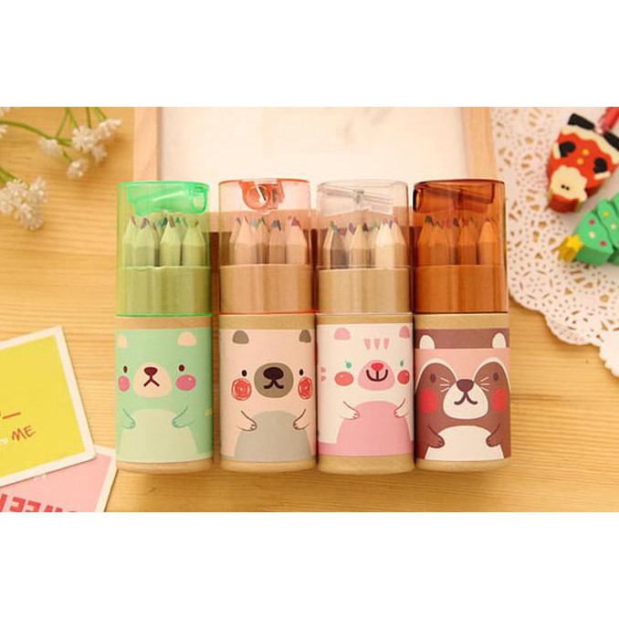 

Ready Stock Kak,,,Silahkan Order !!!! Keburu Habisss... Pensil Warna Beruang Mini / Korean Cute Mini