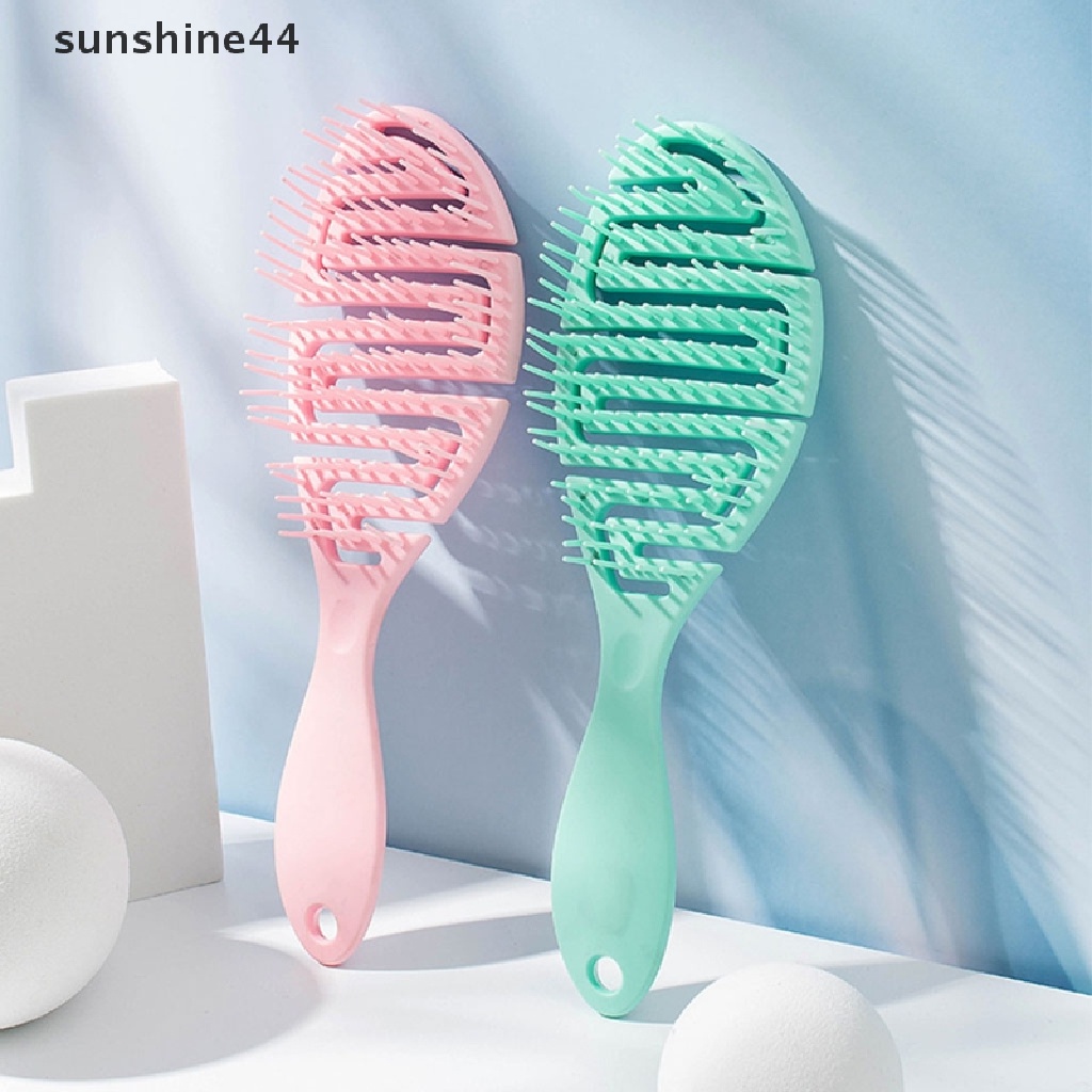 Sunshine Sisir Pijat Kepala Basah / Kering Bentuk Tulang Rusuk