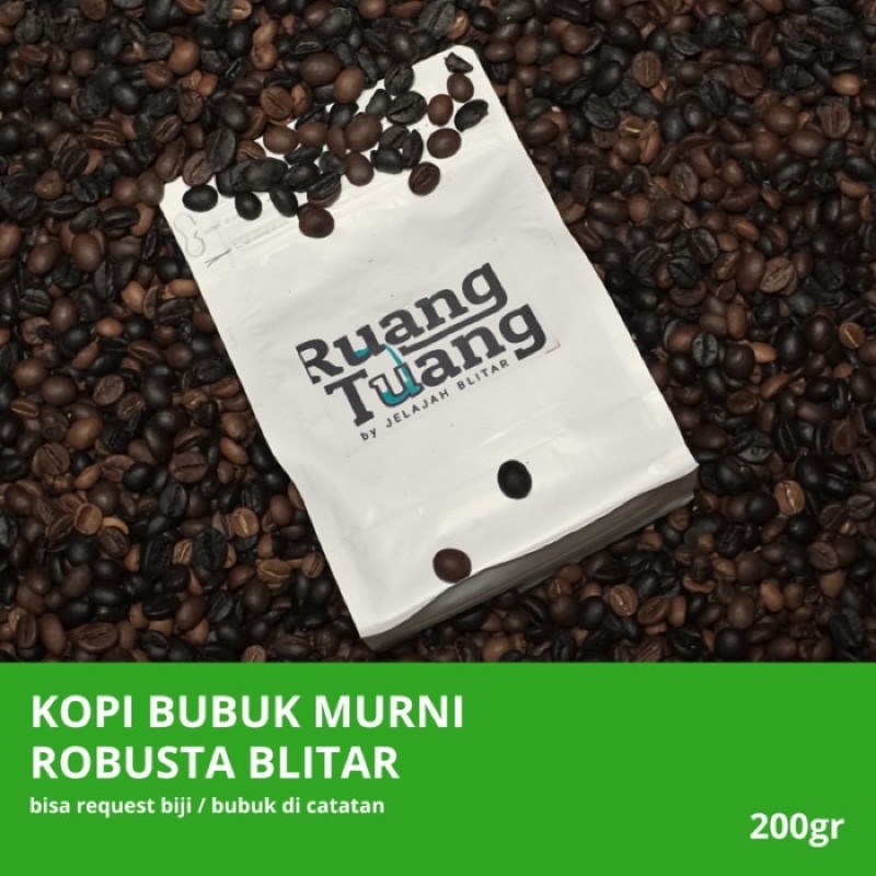 

Kopi Bubuk Robusta Asli Murni 100% dari Blitar. Pahit Tanpa Campuran Kopi Kafe