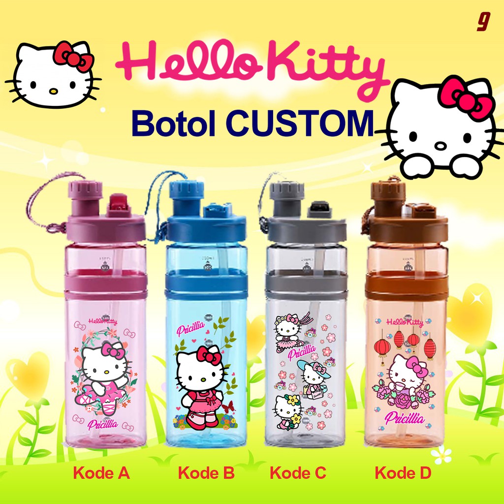 Jual BOTOL MINUM 2IN1 CUSTOM HELLO KITTY AVENGER Superman | Shopee ...