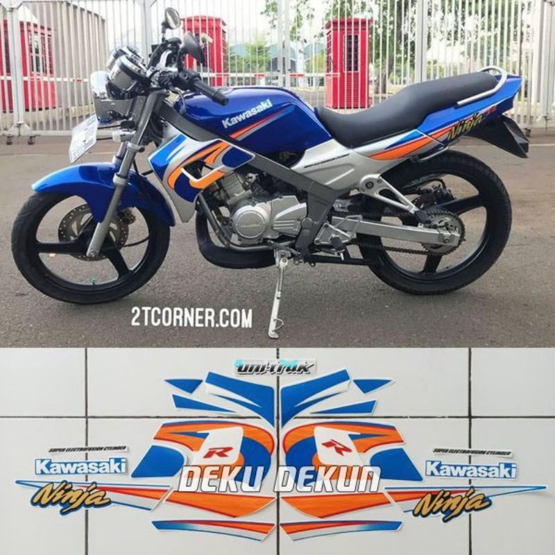 striping ninja r 2005 / striping ninja r kis 2005 / striping kawasaki ninja r kis 2005 biru / stripi