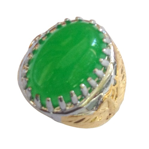 Giok Cincin Batu Akik Pria Giok Hijau Segar Termurah