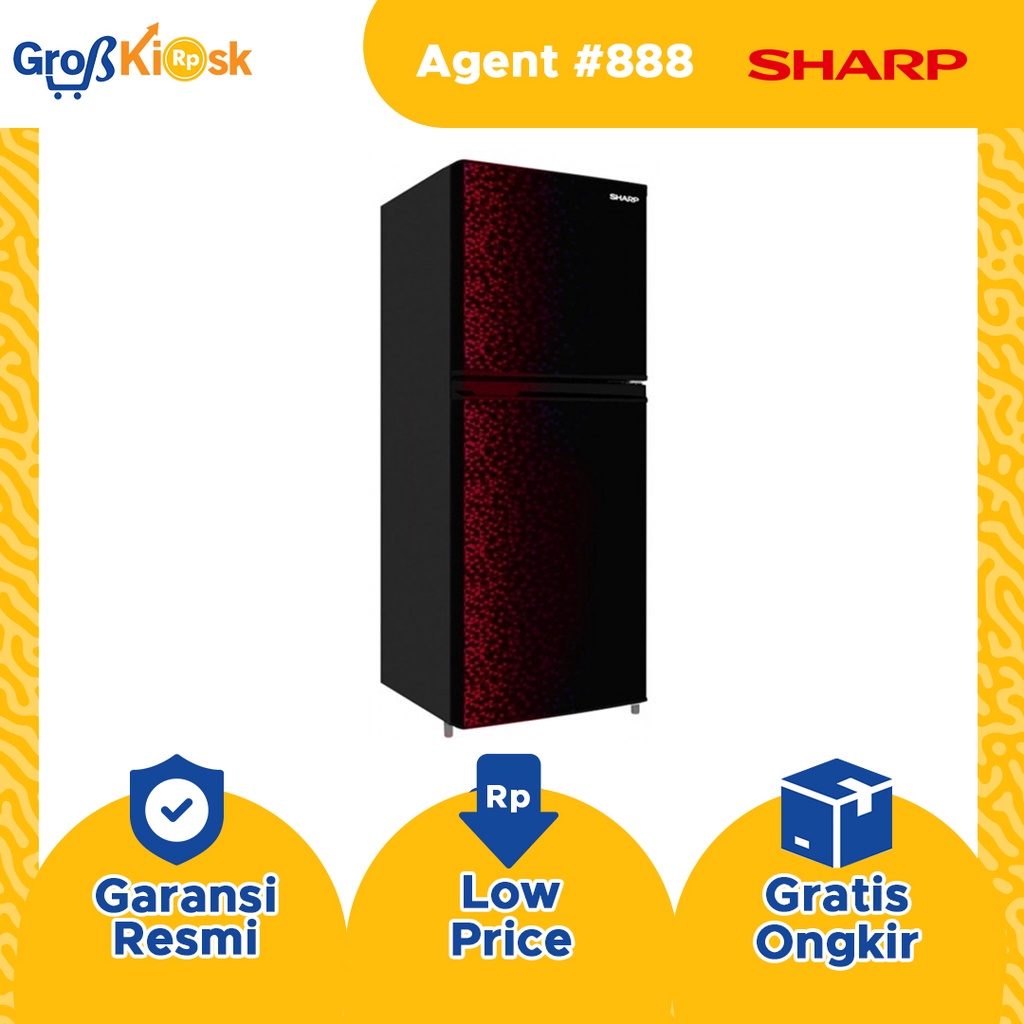 Sharp KULKAS 2 PINTU SJ-316MG SHAR SJ316MG GB/GR