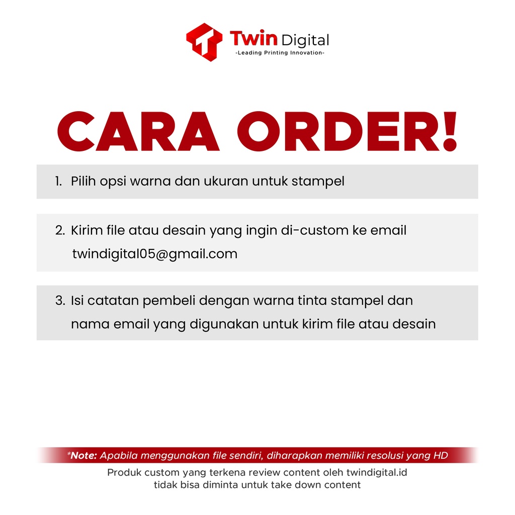 

HJK Twindigital Cetak Stampel Flash Custom Termurah - Stampel