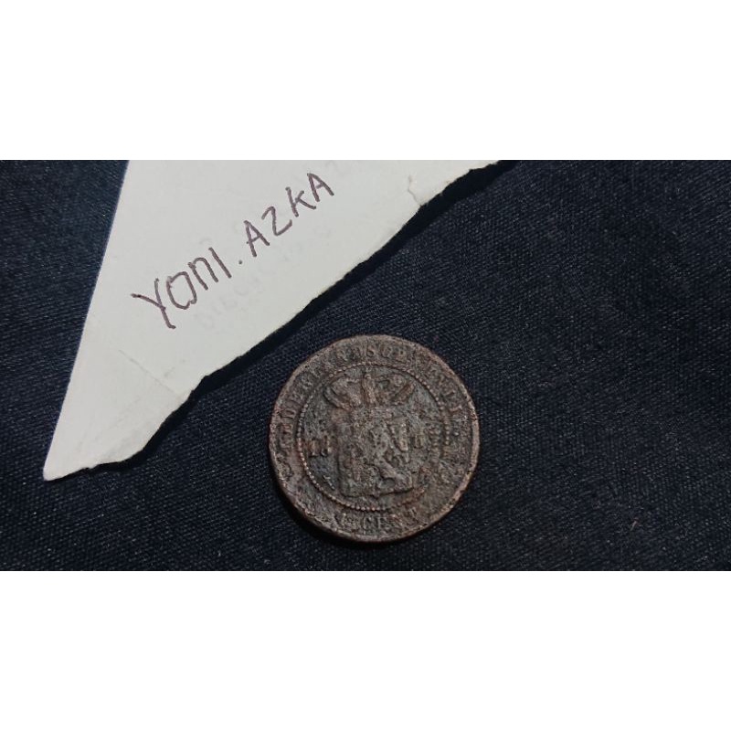 1 cent#sen nederlandsch indie tahun 1857 nomer 26
