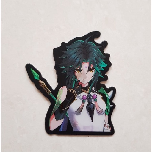 

Stiker 3D Hologram Genshin Impact | Lenticular Sticker