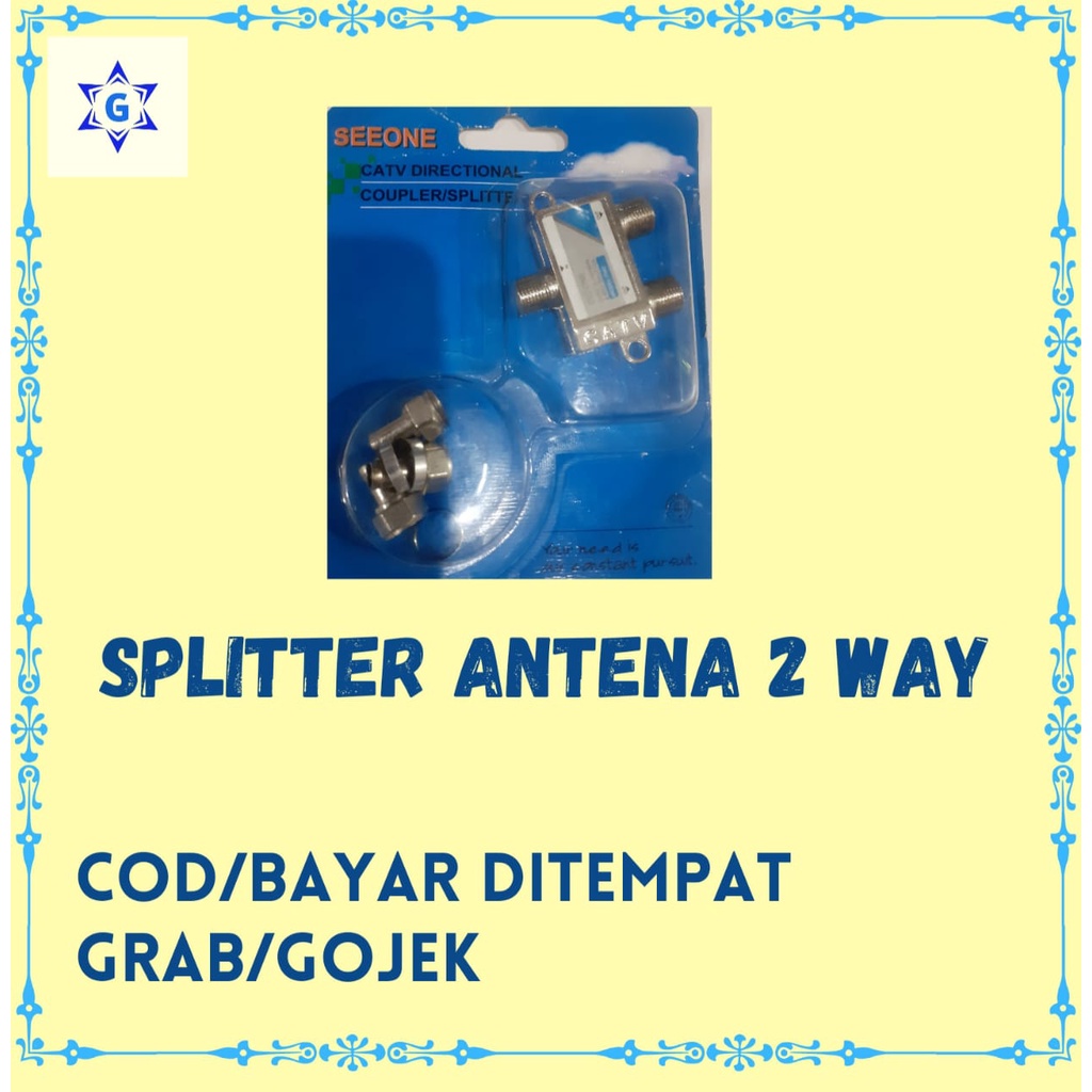 SPLITTER ANTENA 2 WAY