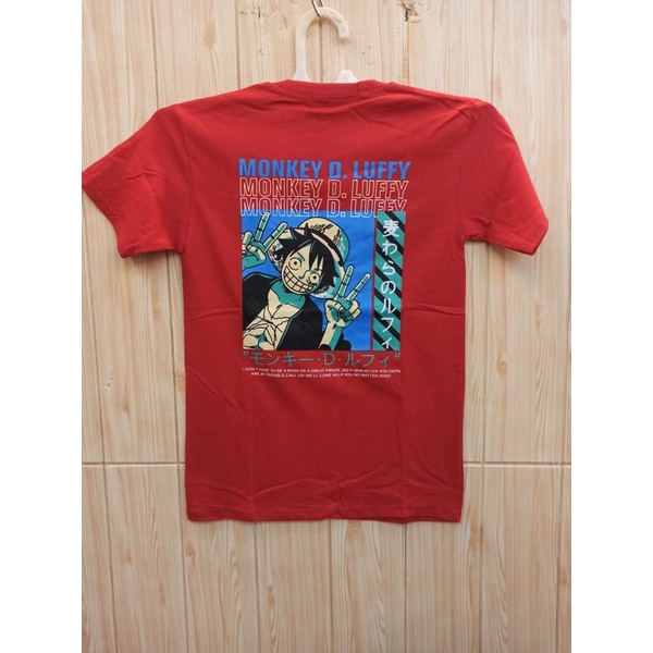 OBRAL KAOS ANAK ONE PIECE LUFFY / ANAK KIDS 9-12 tahun / MURAH