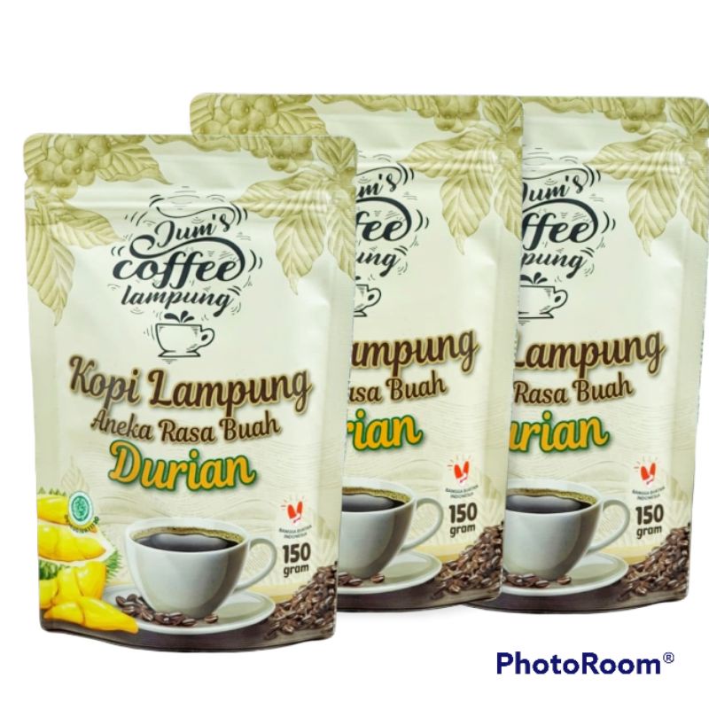 

kopi bubuk robusta rasa durian / minuman / makanan - 3 pack