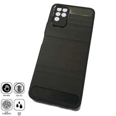 Case Slim Fit Carbon Infinix Note 10 Hot 10 Play Softshell Fiber Multi Carbon Anti Melar