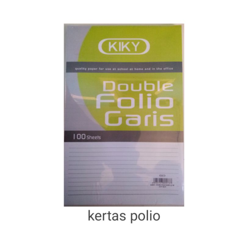 

KERTAS POLIO KIKY ISI 100 LEMBAR