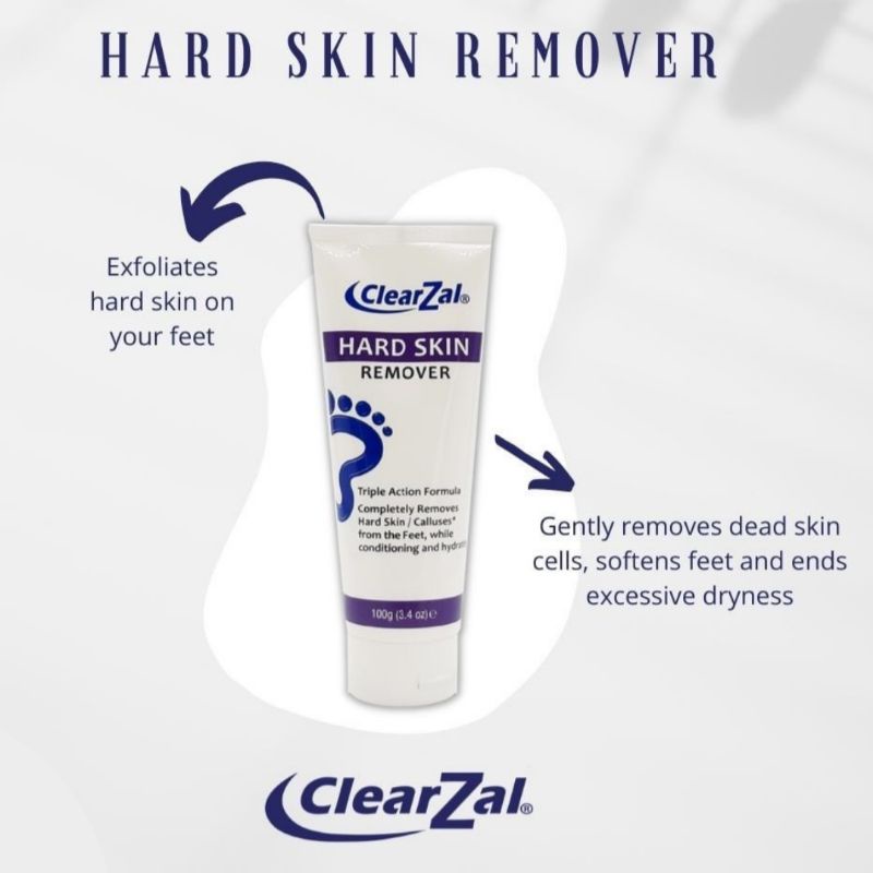 Clearzal hard skin remover , remove dead /dry skin soften feet USA ori