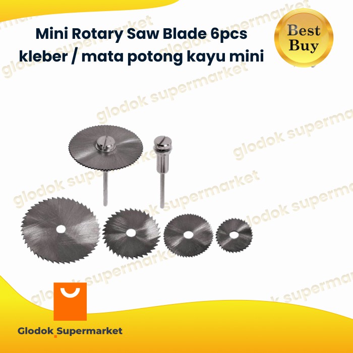 mini rotary saw blade 6pcs kleber / mata potong kayu mini