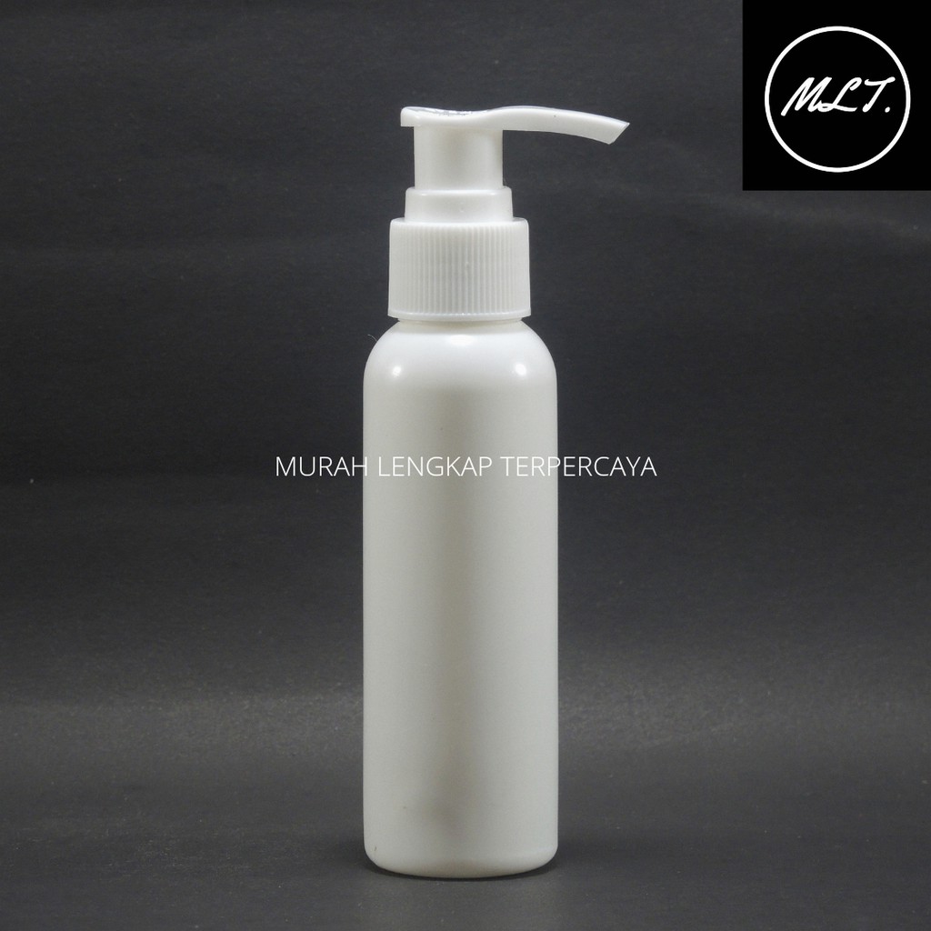 BOTOL PUMP LOTION 100ML FULL PUTIH