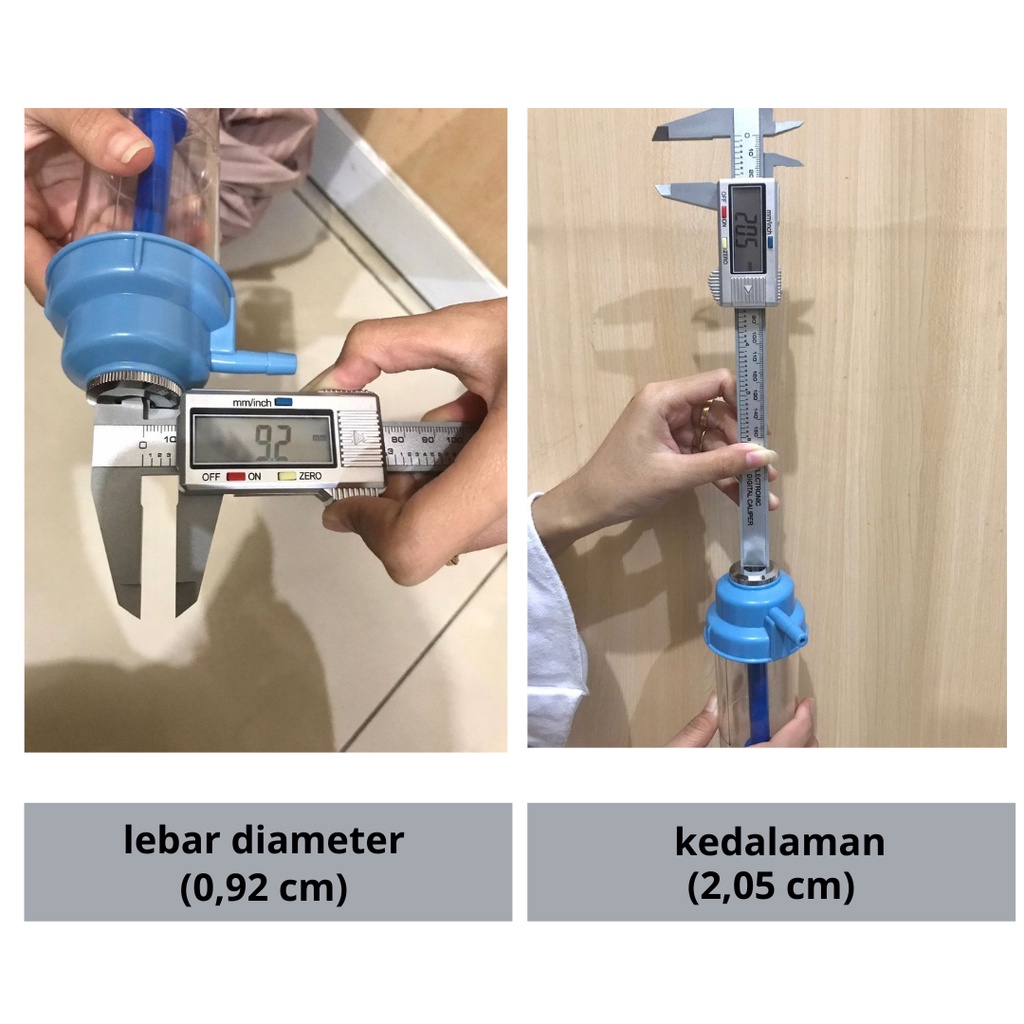 Tabung regulator oksigen penyaring oksigen filter humadifier HANYA TABUNG - TRO2