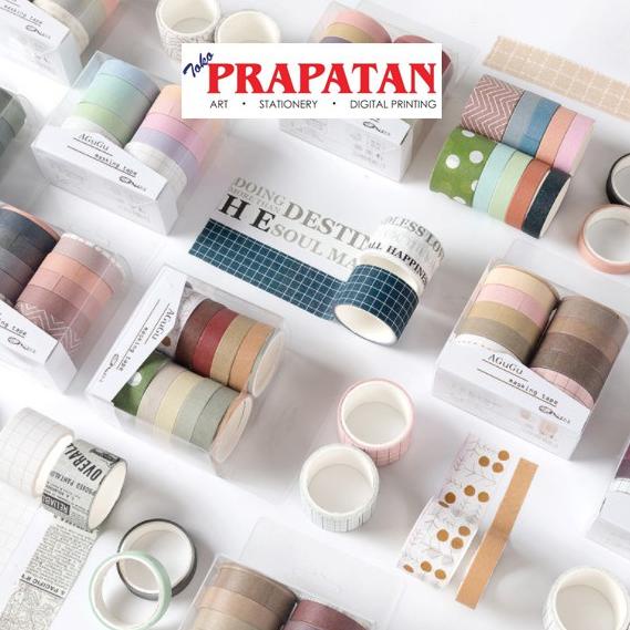 

ㅛ 10 Roll/Set Washi Masking Tape / Decorative Tape / Selotip Jepang DIY ス
