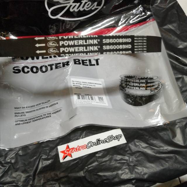 Vanbelt fanbel vbelt Mio m3 mio soul gt 125 original gates thailand