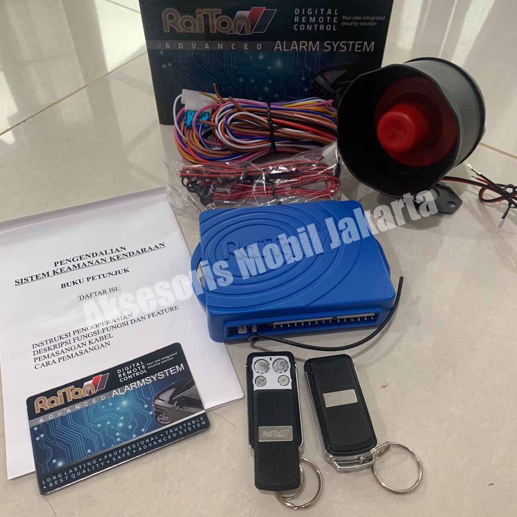 CAR ALARM MOBIL LIVINA ANTI MALING RAITON REMOT SLIDING UNIVERSAL