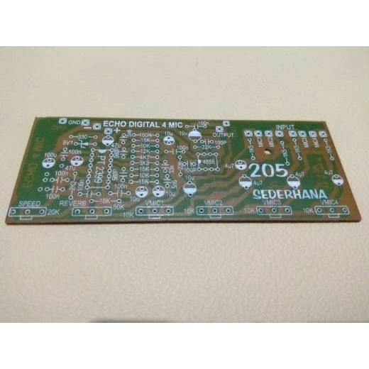 PCB ECHO Reverb Digital PT2399 4Mic