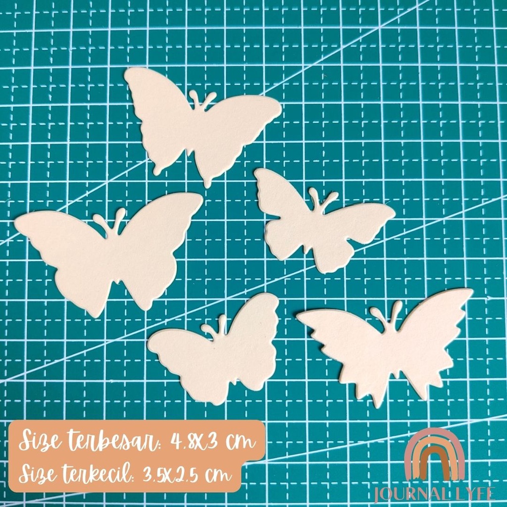 

[JOURNALYFE] Cutting Dies Scrapbook - 5 Pcs Kupu Deco Paper