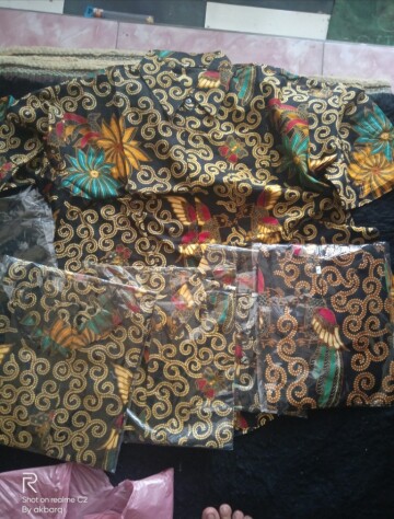 Promo Batik Couple Keluarga Sarimbit Sania Ruffle Batik Ori Ndoro Jowi Motif Sekar Muda