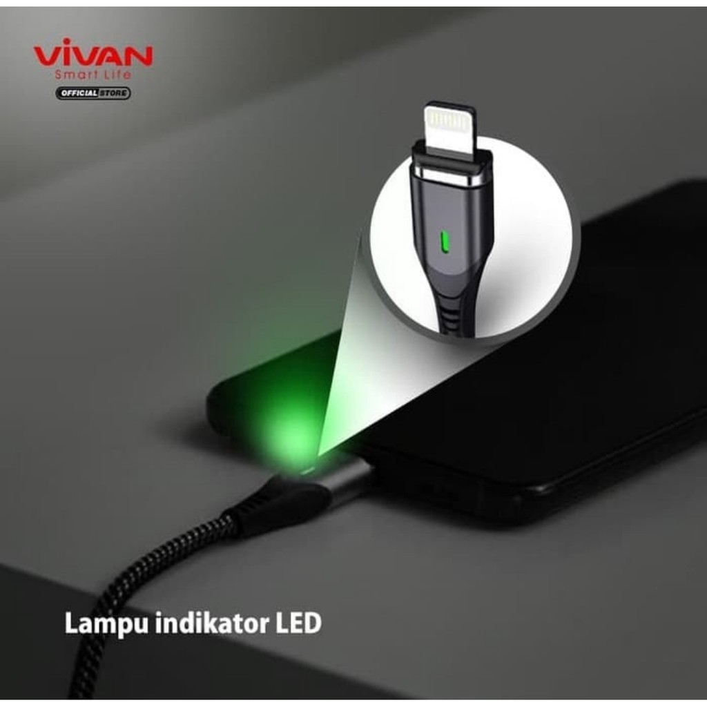 Vivan MGL100 Data Cable Lightning iphone ipad Magnetic kabel Charging