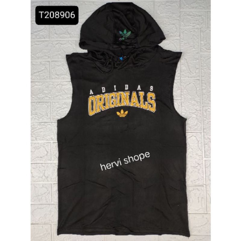 KAOS SINGLET PRIA TOPI  KUPLUK GYM OLAHRAGA RUNNING
