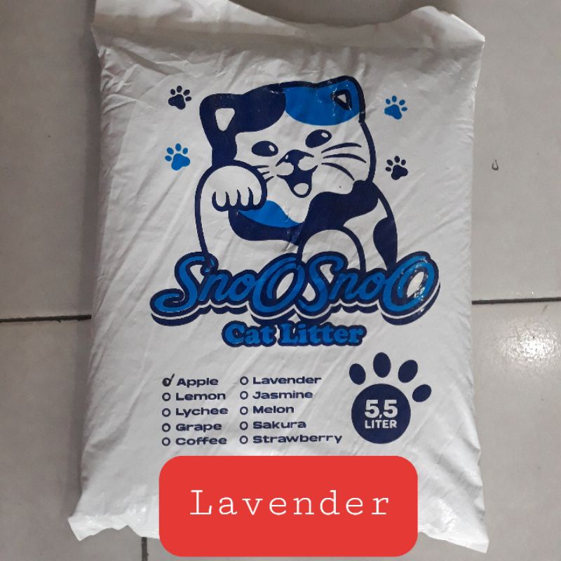 pasir Wangi Kucing Sno-sno 5,5Liter,Pasir kucing/Hamster