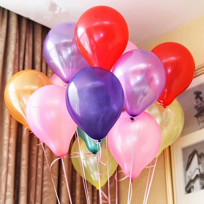 DK BALON LATEX METALIX / MENGKILAP 11 Inch / Balon Warna Warni Perlengkapan PESTA / Mainan Anak