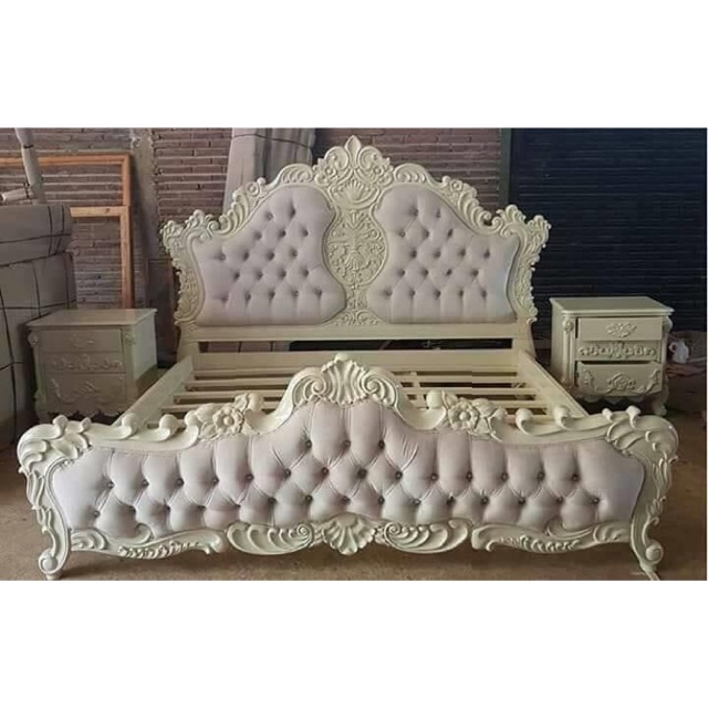 Dipan evalia kayu jati ukir jepara ukuran 180x200