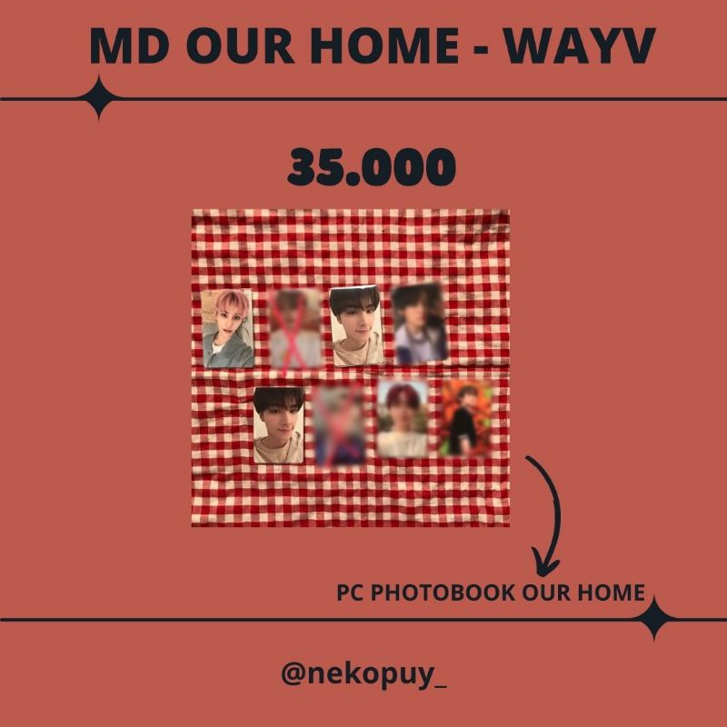 PHOTCARD WAYV - PHOTOBOOK OUR HOME