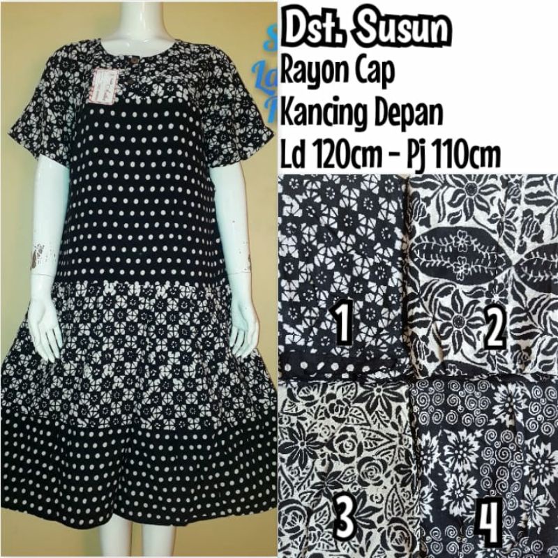 daster susun batik cap / daster jumbo busui