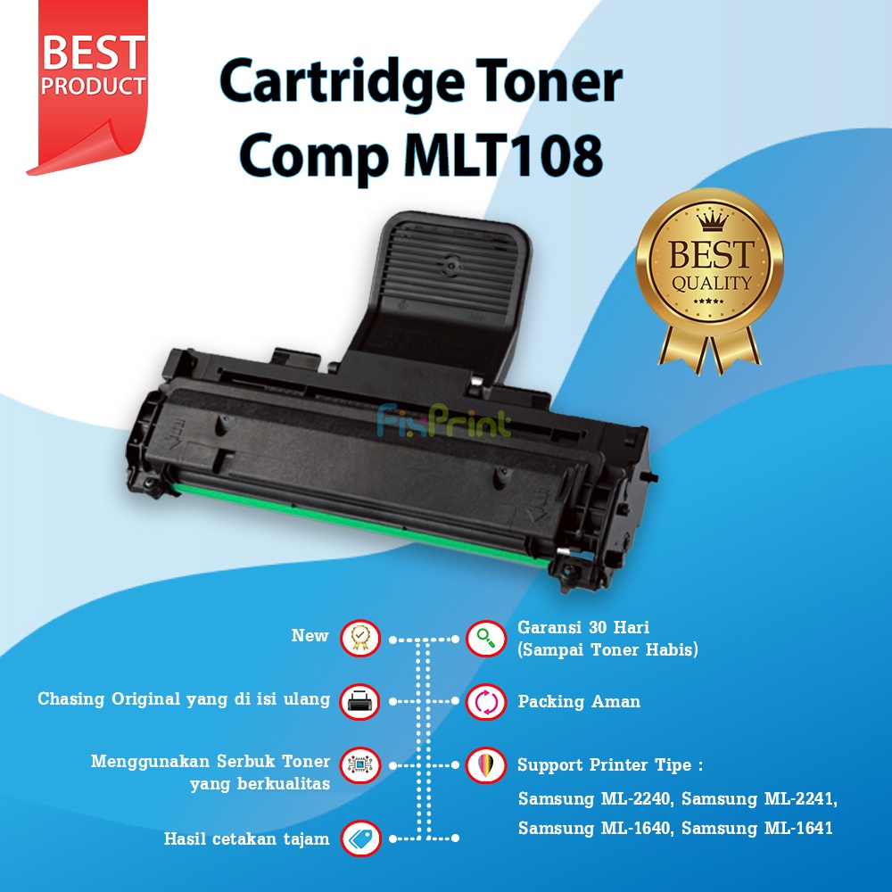 Cartridge Remanufacture Samsung MLT-108 MLT-D108S, Printer Samsung ML 2240 2241 1640 1641