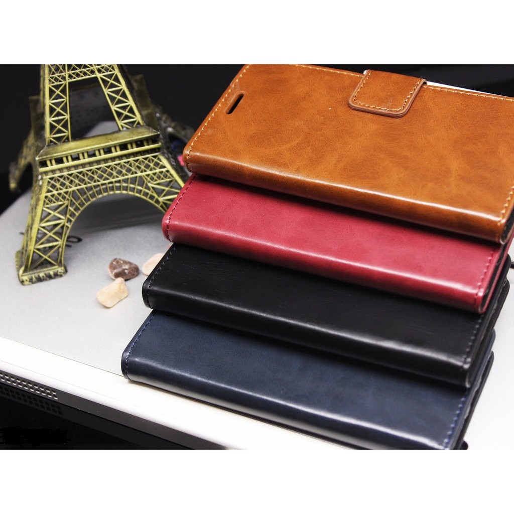 Case kulit flip wallet cover/ Sarung Dompet OPPO Series