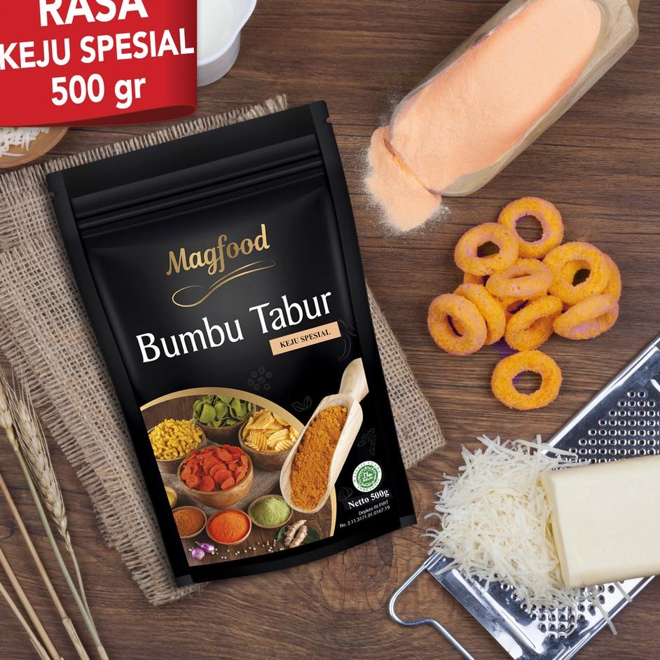

Terjangkau Magfood Bumbu Tabur Keju Spesial Khas Keju 500gram