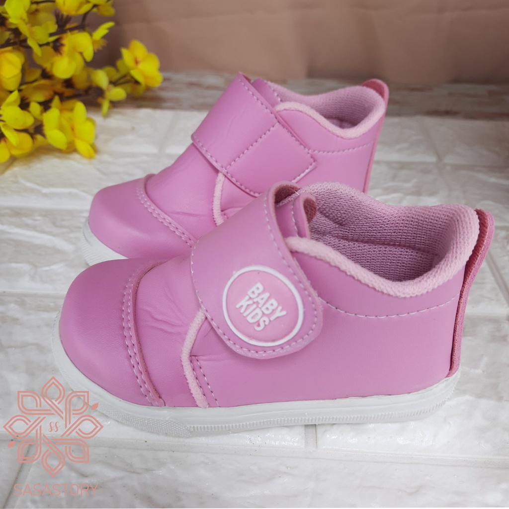 Sasastory Sepatu Boot Sneaker Anak Laki-Laki Perempuan Usia 1 2 3 Tahun CA05