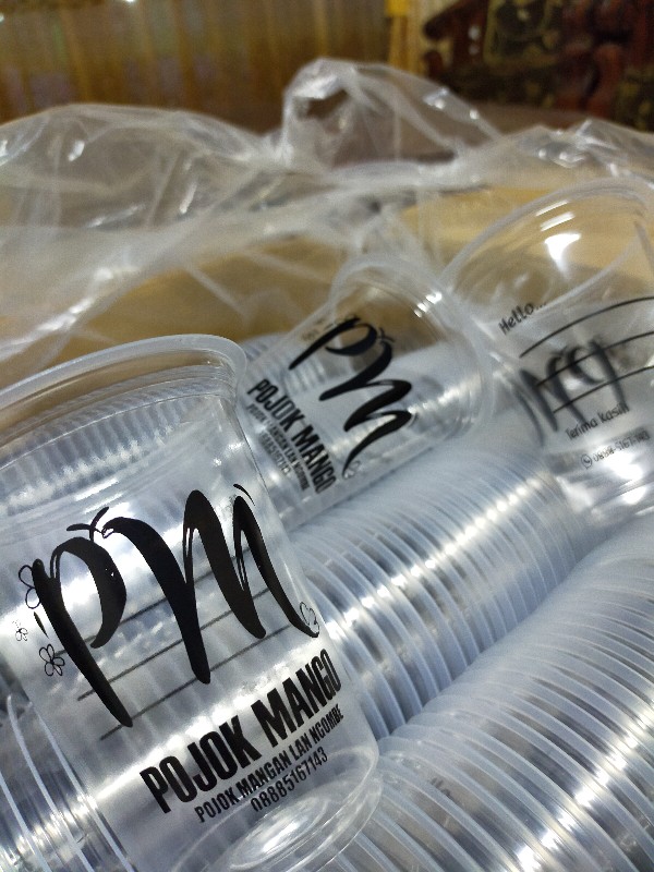 Partai Besar Cup Sablon Starindo 12oz/14oz/16oz Ketebalan 7gr